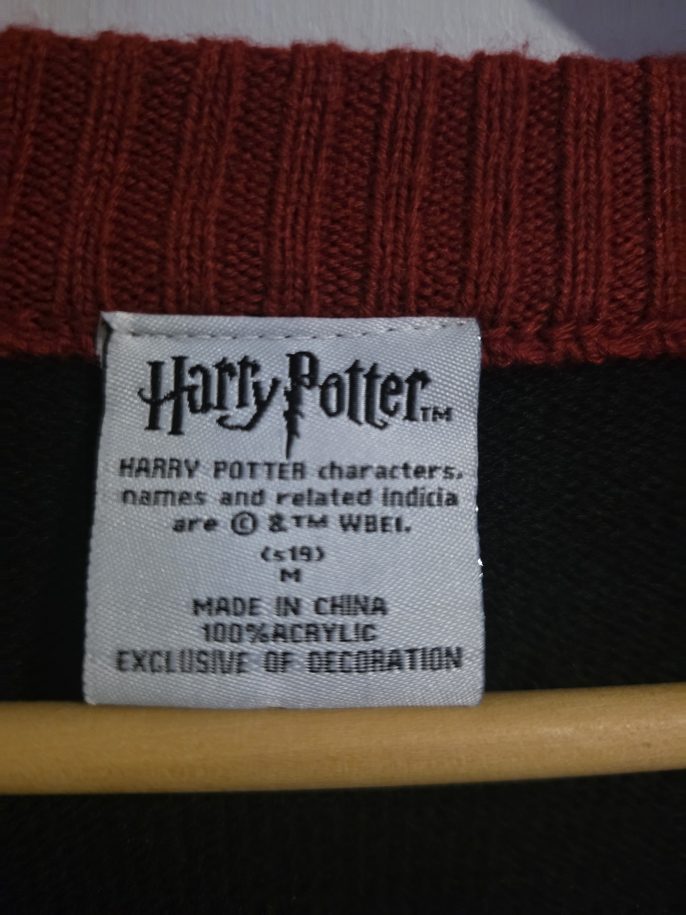 Harry Potter GryffindWarner Bros. Gryffindor Black Cardigan with Red & Gold Trim - Picture 3 of 5